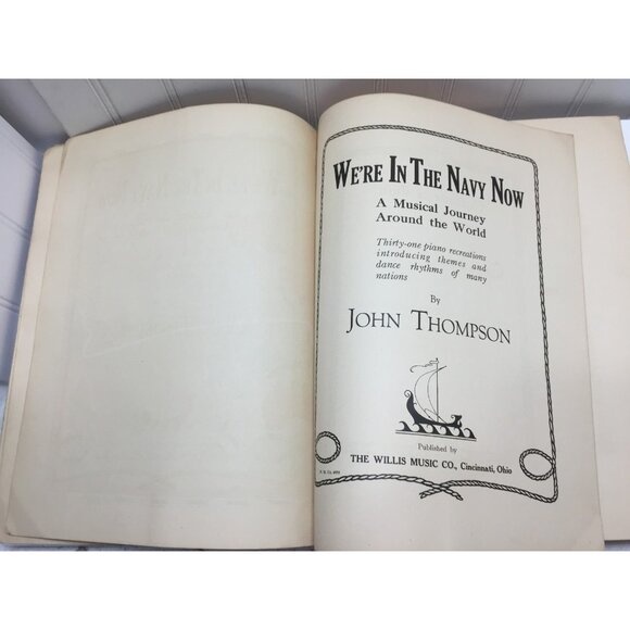 Vintage We're In The Navy Now Musical Journey Around the World Thompson 23422 - Picture 3 of 5